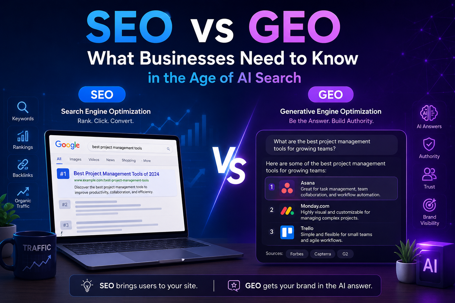 SEO vs GEO: What Businesses Need to Know About AI Search