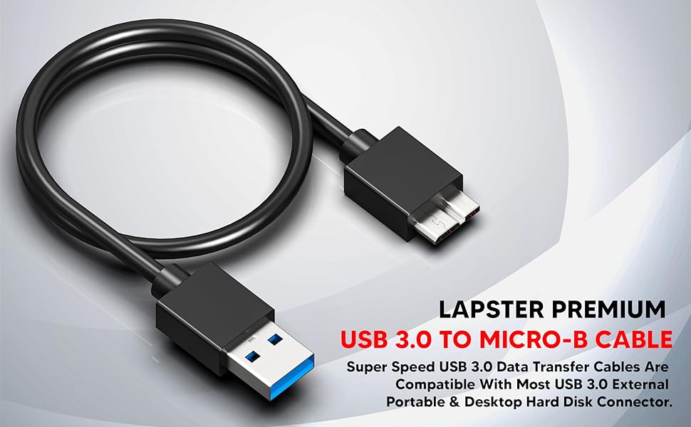 Cheap and Best Hard Disk Cable: Why the Lapster USB 3.0 A to Micro B Cable Is a Smart Buy