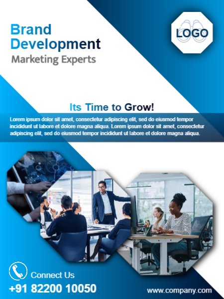 Brand Development Corporate Poster template