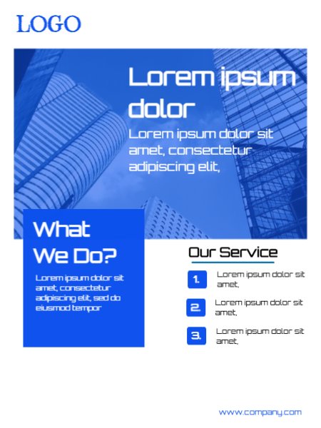 Blue Theme Flayer Business Promotion