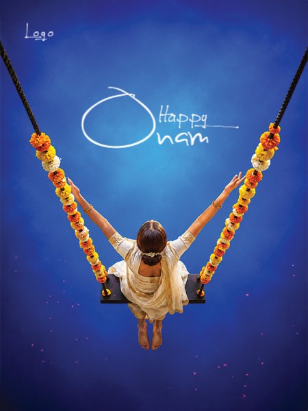 Onam wishes poster