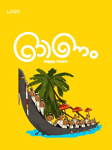 Onam wishes poster