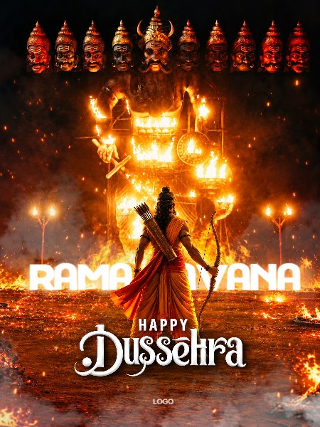 HAPPY DUSSEHRA DAY RAMA RAVANA