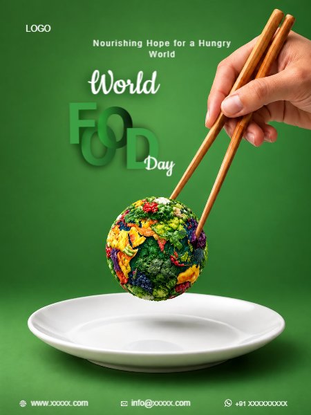 HAPPY FOOD DAY EARTH PLATE